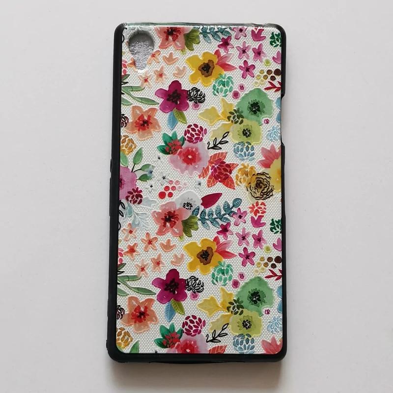 قاب طرحدار ژله ای گلدار مناسب گوشی سونی Z1 یا Sony Z1