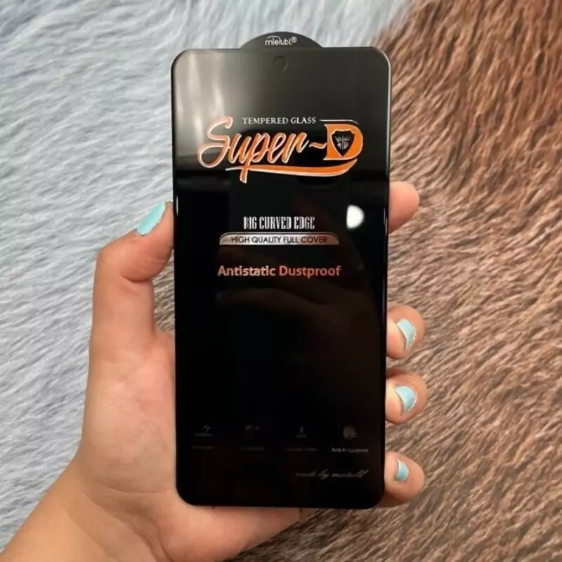 گلس شیشه ای تمام صفحه درجه یک super d Anti static گوشی شیائومی Poco x6