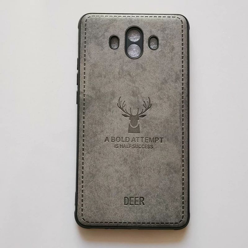 قاب طرح پارچه ای ژله ای Deer خاکستری گوشی هوآوی Mate 10 یا ALP-LX9