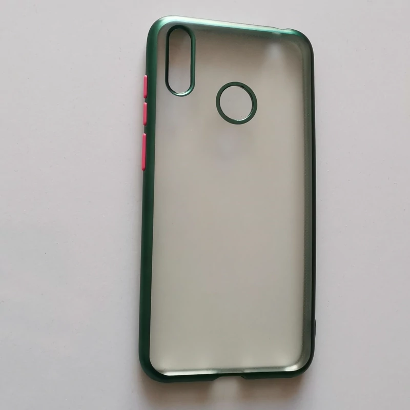 قاب ژله ای شفاف درجه یک بامپر سبز گوشی هوآوی Y7 prime 2019