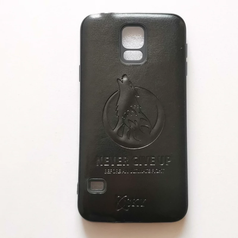 قاب طرح چرمی ژله ای درجه یک wolf مشکی گوشی سامسونگ Galaxy S5