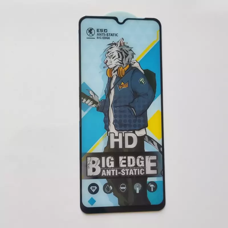 گلس تمام صفحه درجه big edge Anti static گوشی شیائومی Redmi 12c و Poco C65
