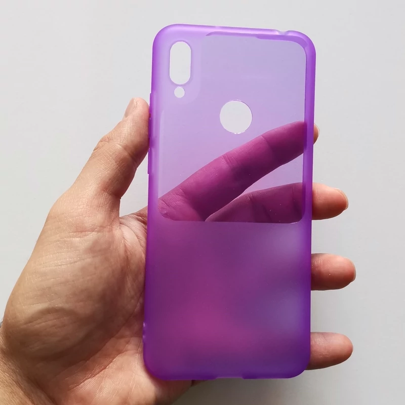 قاب ژله ای رنگی بنفش مناسب گوشی هوآوی Y6 prime 2019
