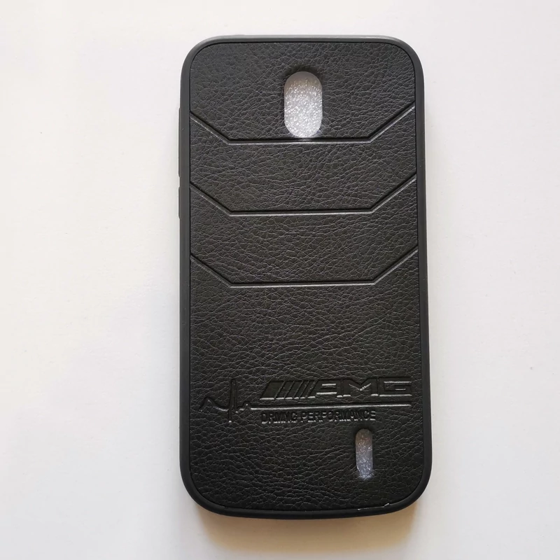 قاب طرح چرمی ژله ای درجه یک AMG مشکی گوشی نوکیا 1 یا Nokia 1