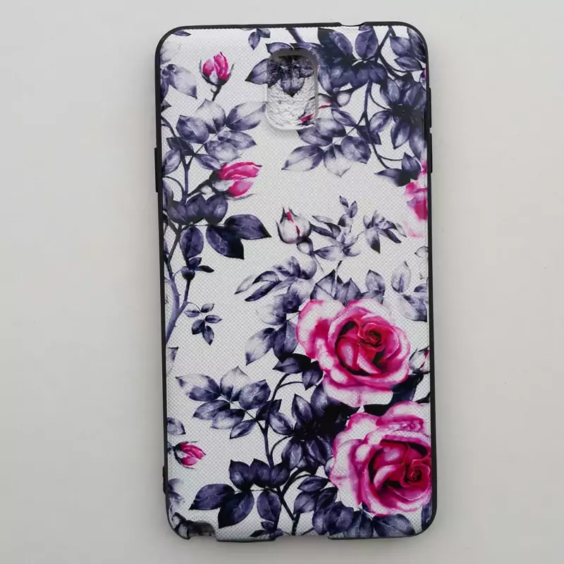 قاب طرحدار  گل مناسب گوشی سامسونگ Note 3