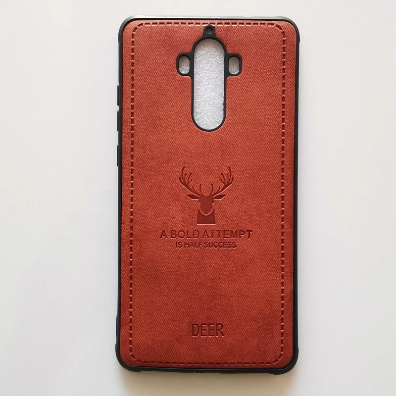 قاب طرح پارچه ای ژله ای درجه یک DEER قهوه ای مناسب گوشی هوآوی Mate 9 یا MHA-L29