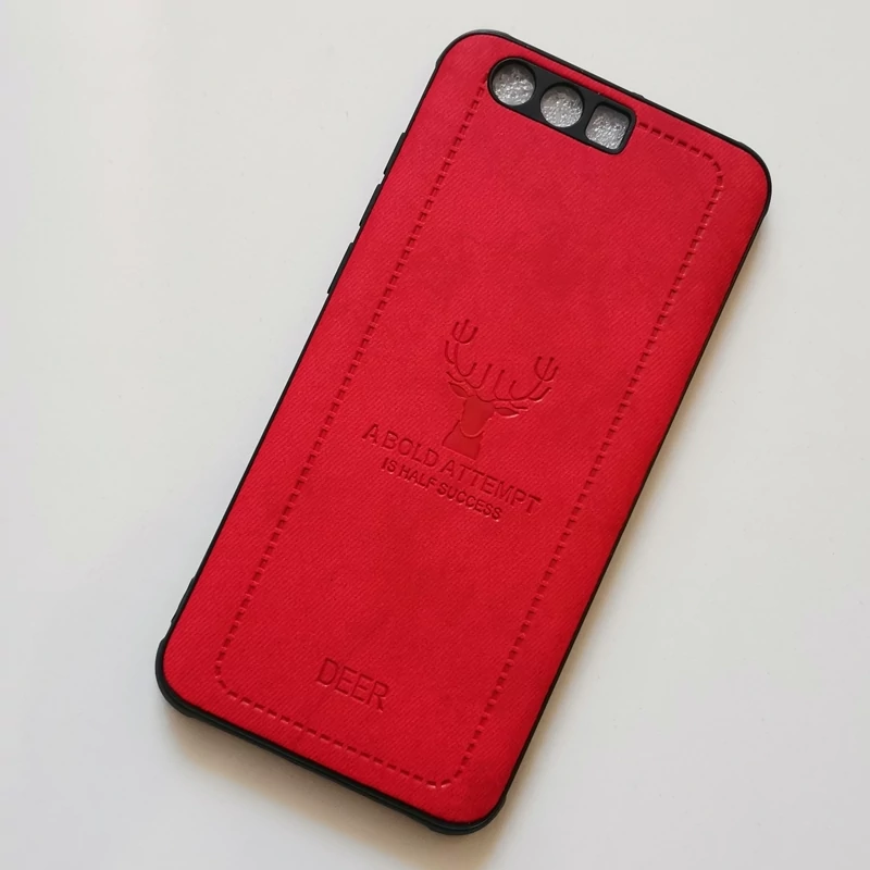 قاب طرح پارچه ای ژله ای درجه یک DEER قرمز گوشی هوآوی Honor 9 یا STF-L09