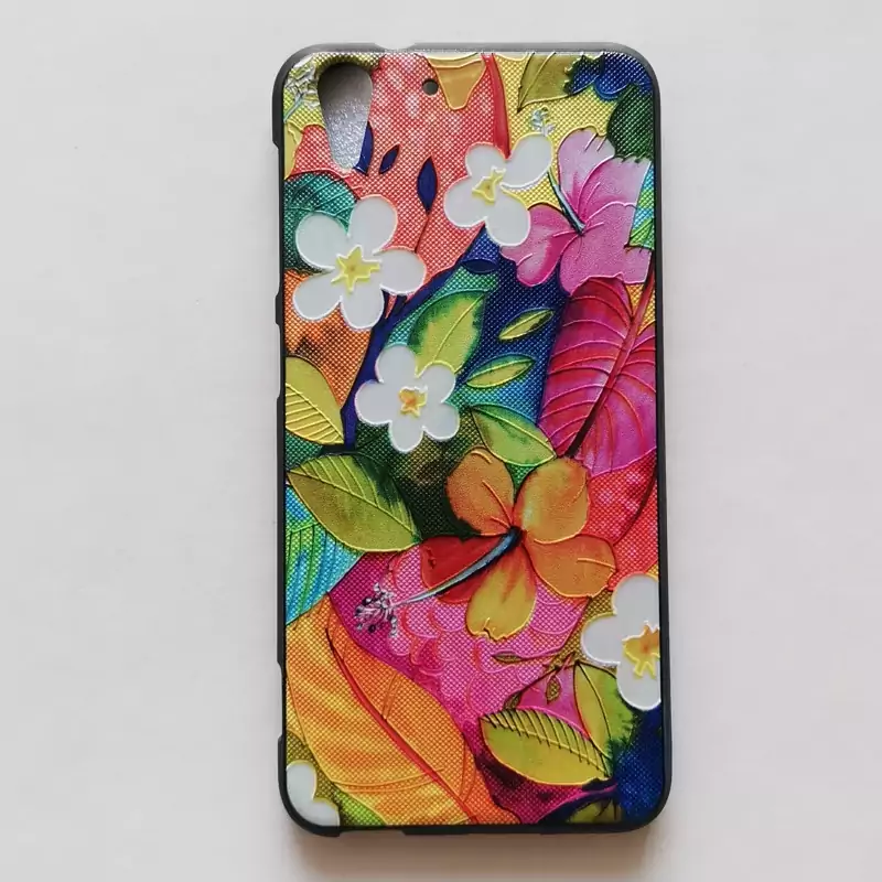 قاب طرحدار ژله ای گل مناسب گوشی HTC Desire eye