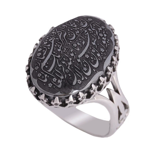 انگشتر نقره مردانه حدید طرح وان یکاد کد 264