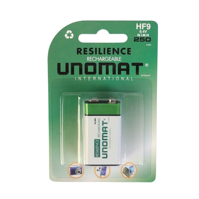 باتری کتابی شارژی unomat 250 میلی آمپر