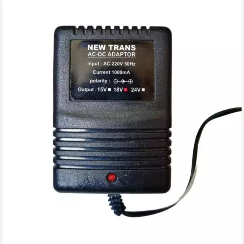 آدابتور 18 ولت ترانسی 1000 میلی آمپر مثبت وسط فیش بزرگ