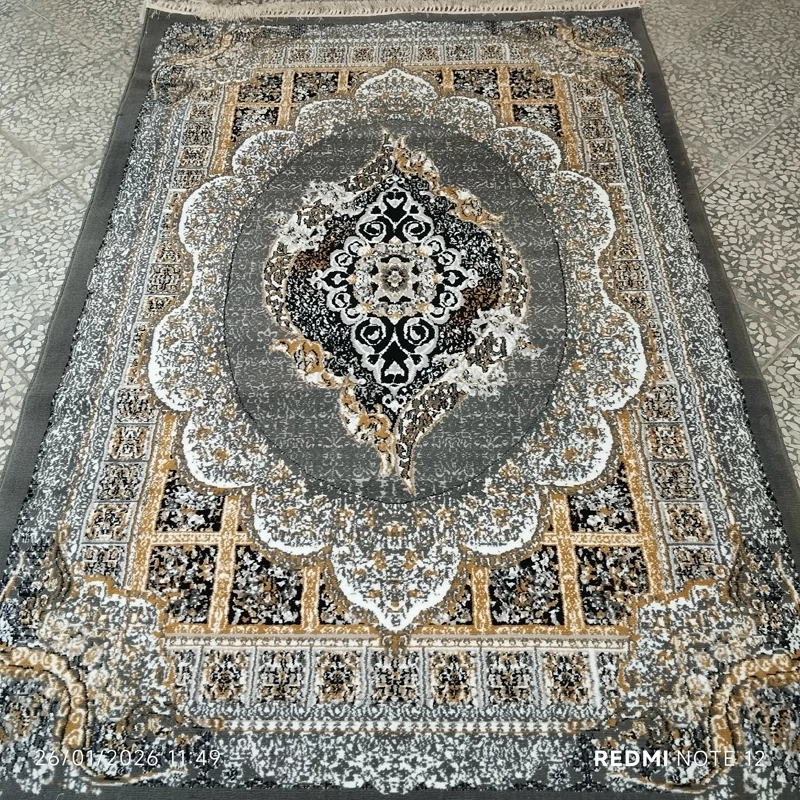 فرش ماشینی4متری کاشان 440شانه نقشه مانلی فیلی(ارسال رایگان).