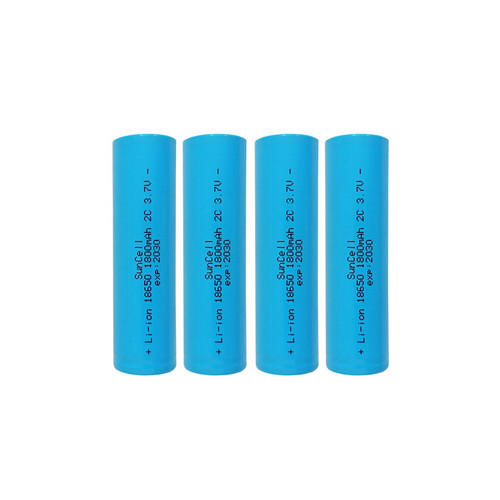 باتری لیتیومی قابل شارژ مدل HP-18650-2C ظرفیت 1800 میلی آمپر ساعت بسته 4 عددی