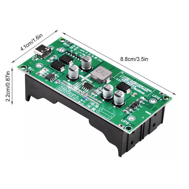 ماژول یو پی اس UPS و شارژر باتری لیتیومی مدل LX-2BUPS 9V