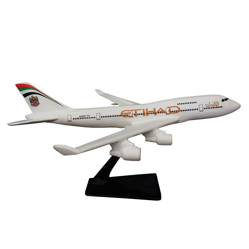 ماکت هواپیما مدل مسافربری بوئینگ 747 طرح هواپیمایی ETIHAD , الاتحاد