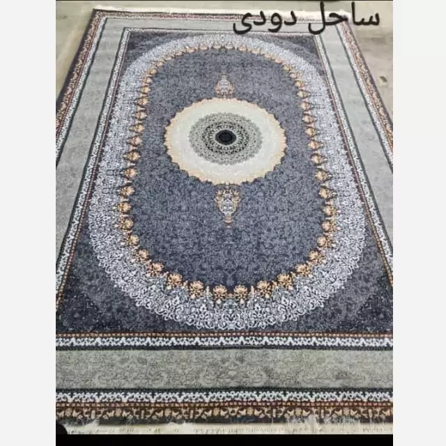 فرش ماشینی 500شانه مدرن نقشه ساحل دودی(ارسال رایگان)