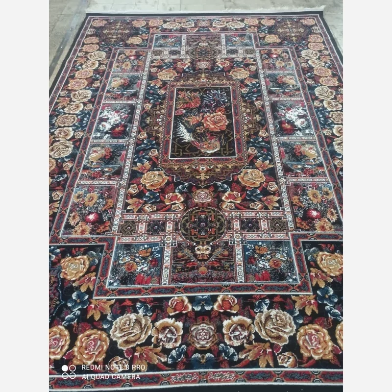 فرش ماشینی 12متری کاشان نقشه باغ ارم(ارسال رایگان)