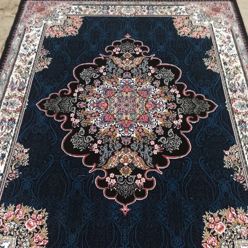 فرش ماشینی 12متری کاشان بی سی اف 440شانه  نقشه مایا(ارسال رایگان)