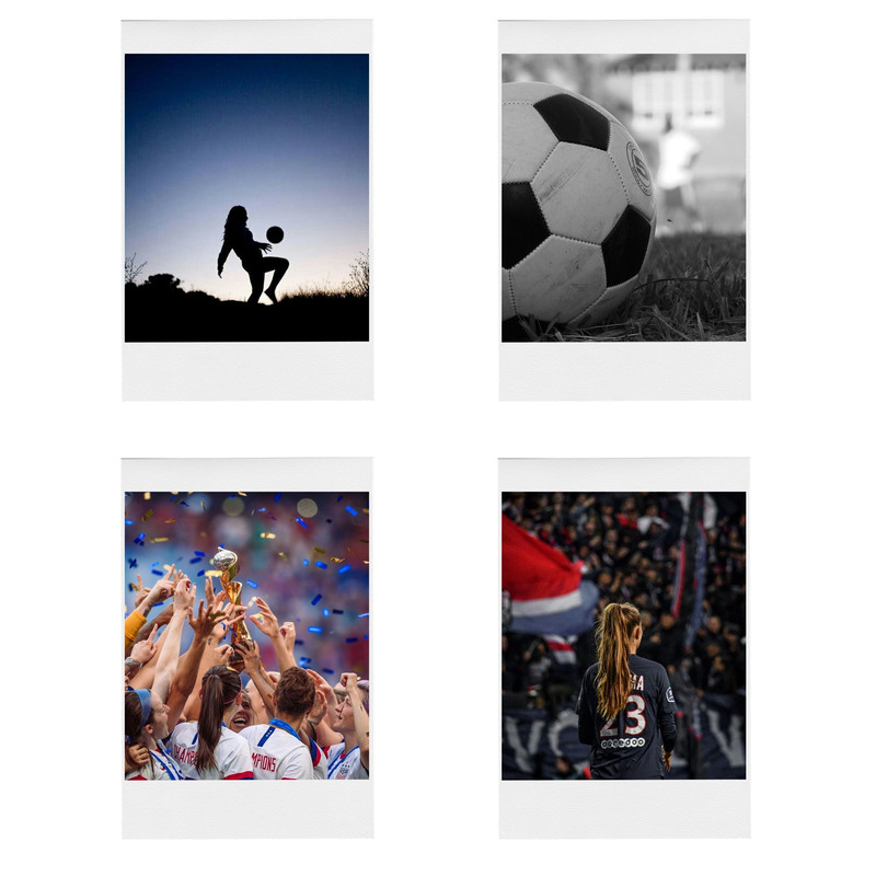 آویز تزیینی طرح عاشق فوتبال مدل love football3 مجموعه4 عددی