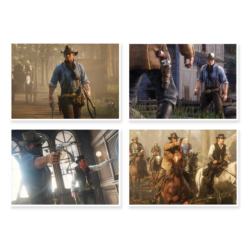 پوستر طرح Red Dead Redemption 2 کد A-1533 مجموعه 4 عددی