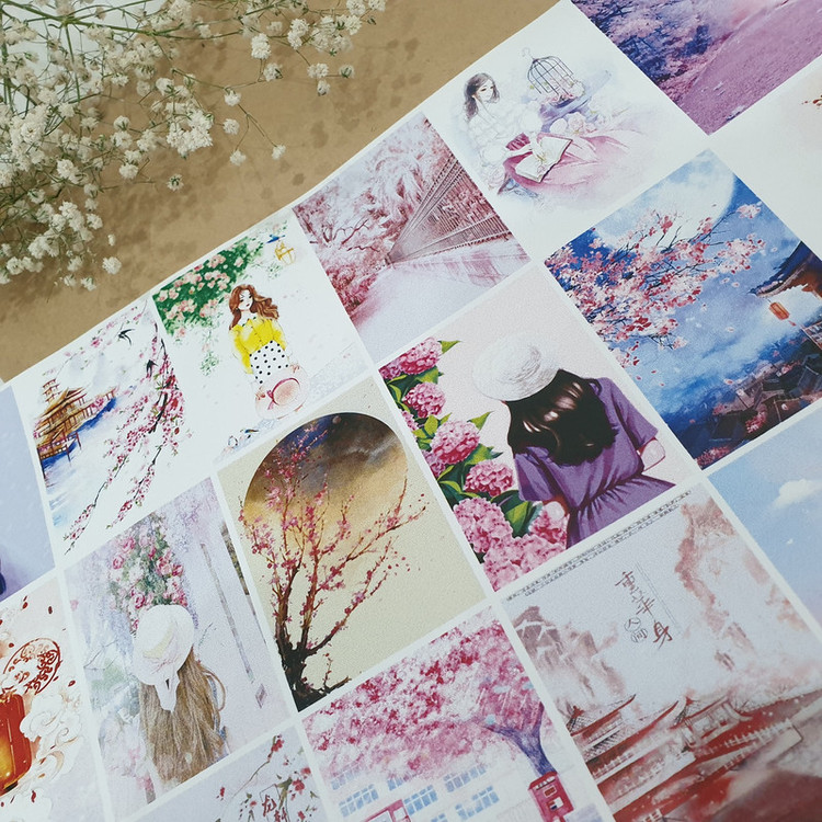 برچسب مدل وینتج رویایی طرح ژورنال اسکرپ بوک کد 03