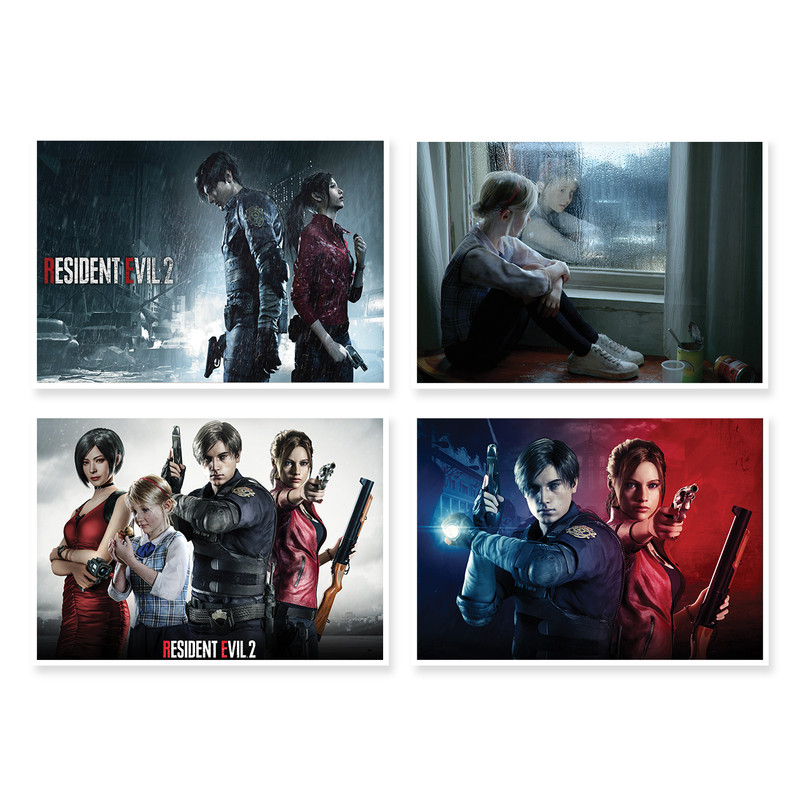 پوستر طرح Resident Evil 2 کد A-1638 مجموعه 4 عددی