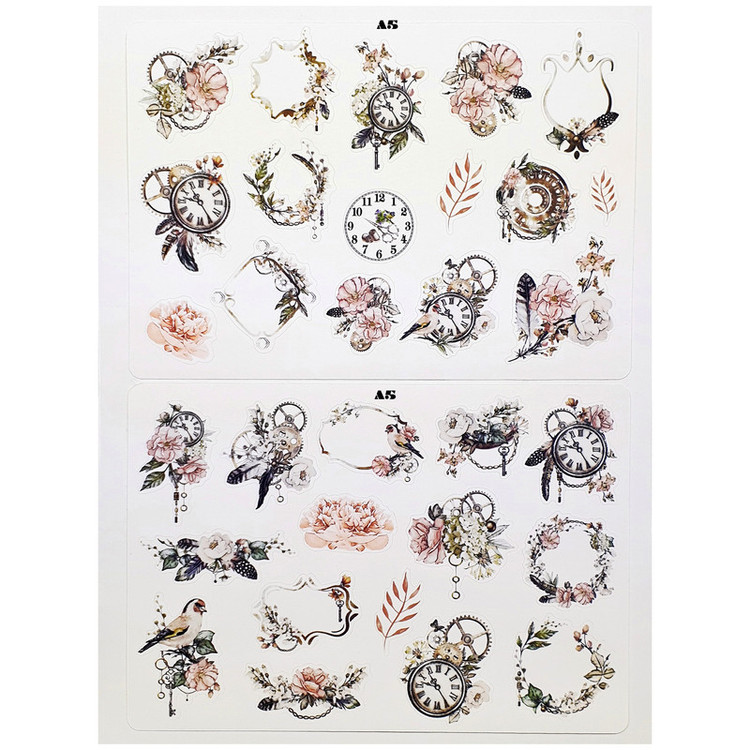 برچسب مدل Birds and Feathers طرح بولت ژورنال و اسکرپ بوک کد 52 بسته 2 عددی
