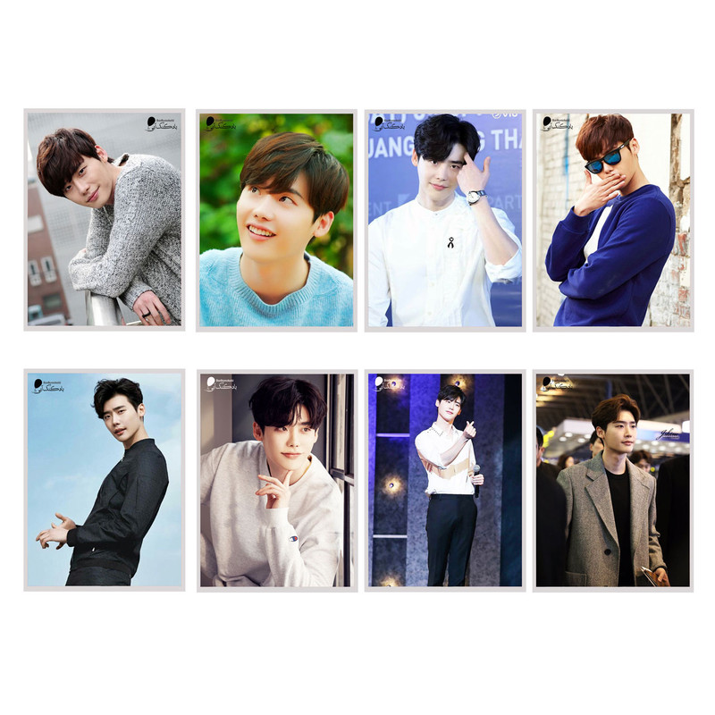 آویز تزیینی بادکنک آبی مدل lee-jong-suk1 مجموعه 8 عددی