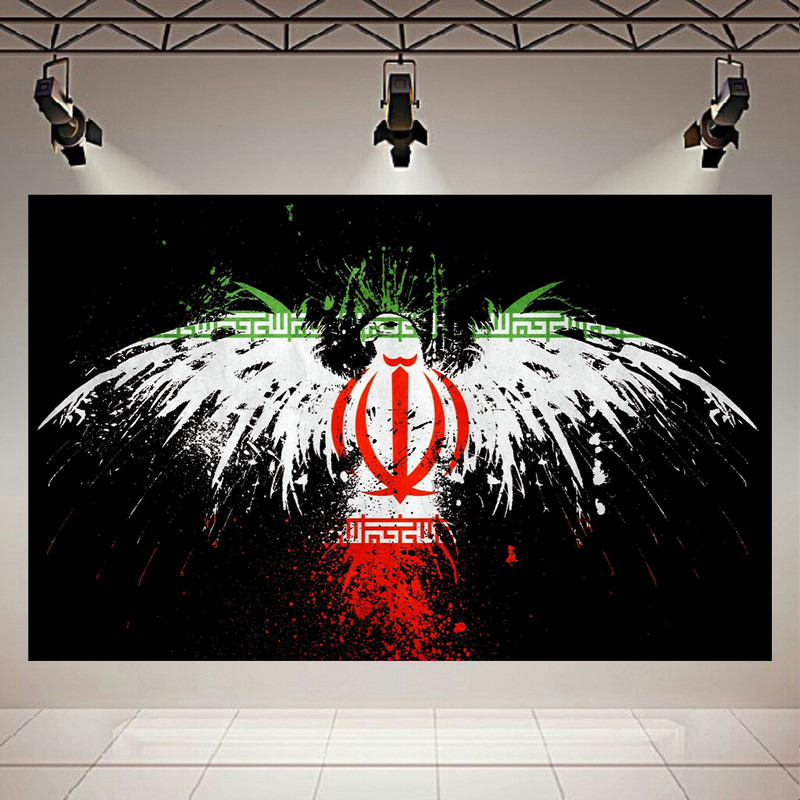 پوستر طرح پرچم ایران مدل سیمرغ کد AR16130