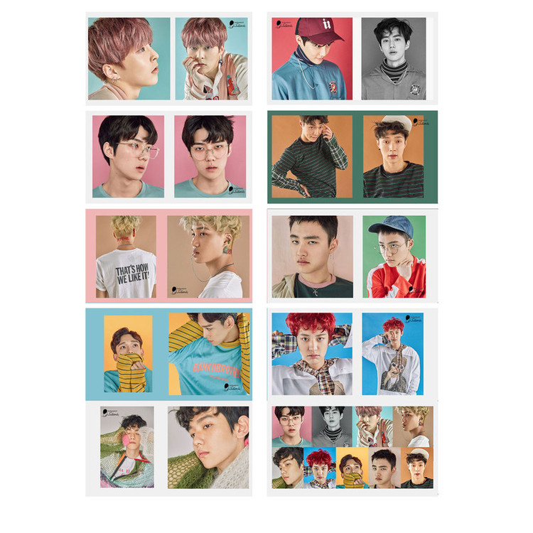 آویز تزیینی بادکنک آبی طرح اکسو lucky one مدل EXO2 مجموعه 10 عددی