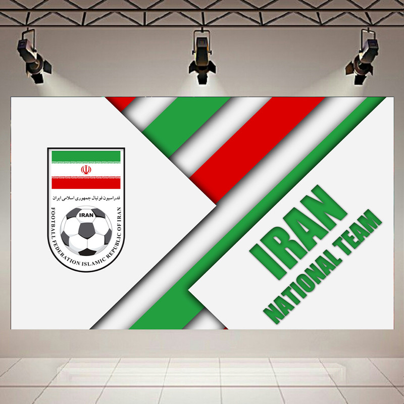 پوستر طرح پرچم مدل لوگوی تیم ملی فوتبال ایران کد AR16870
