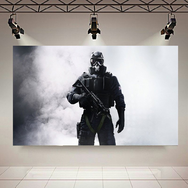 پوستر طرح گیم مدل Tom Clancys Rainbow Six Siege Soldier کد AR22100