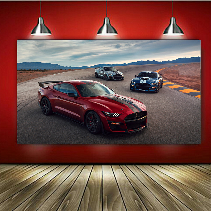 پوستر طرح ماشین مدل فورد موستانگ Shelby GT500 کد AR16590