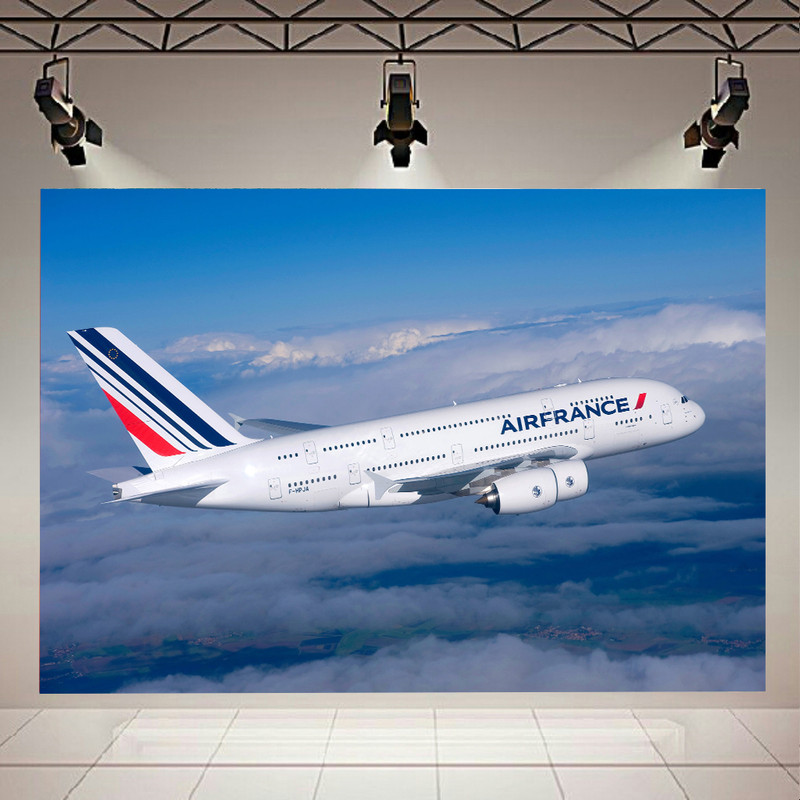 پوستر طرح هواپیما Airbus مدل AirFrance A380کد AR17110