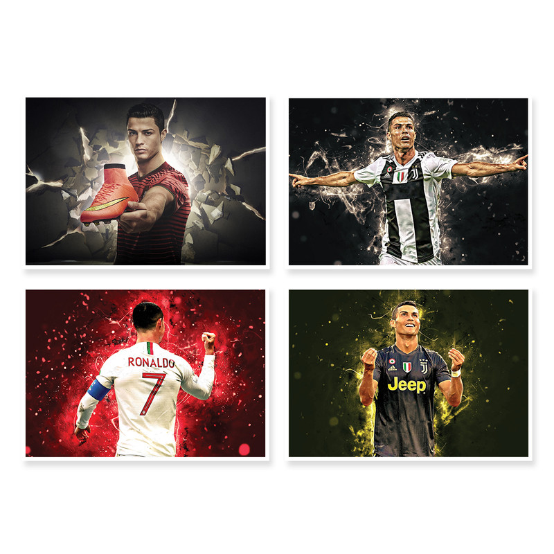 پوستر طرح رونالدو کد A-1097 مجموعه 4 عددی