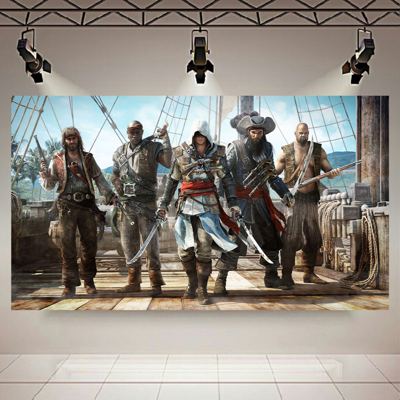 پوستر طرح Game مدل Assassins Creed Black Flag کد AR12520