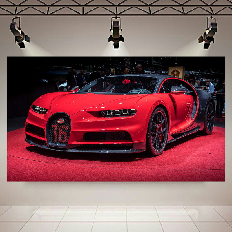 پوستر طرح ماشین مدل بوگاتی Chiron کد AR9910