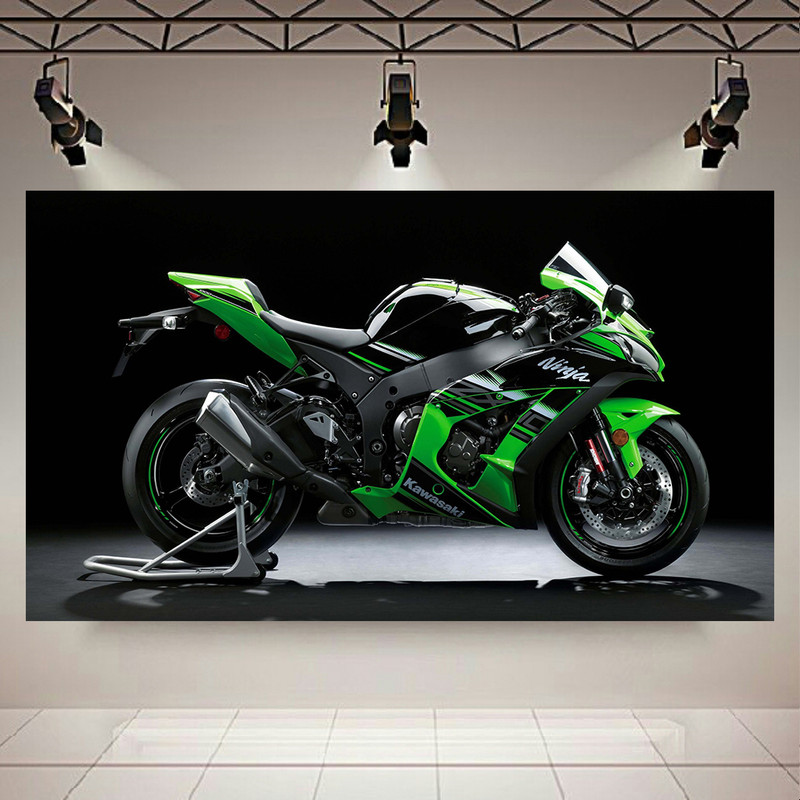 پوستر طرح موتور مدل kawasaki ninja کد AR11420