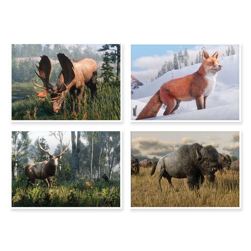 پوستر طرح Red Dead Redemption 2 کد A-1543 مجموعه 4 عددی