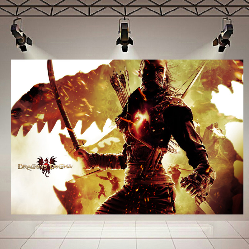 استیکر طرح گیم مدل Dragons Dogma Dark Arisen کد AR1302