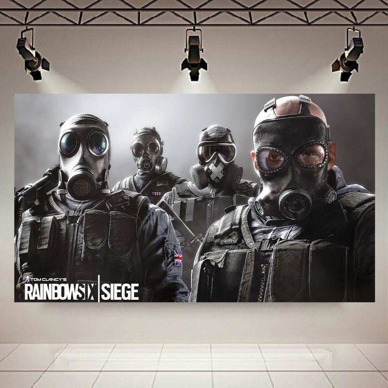 پوستر طرح بازی مدل Rainbow six siege کد AR7570