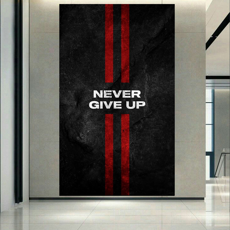 پوستر طرح انگیزشی مدل Never Give Up کد AR19390