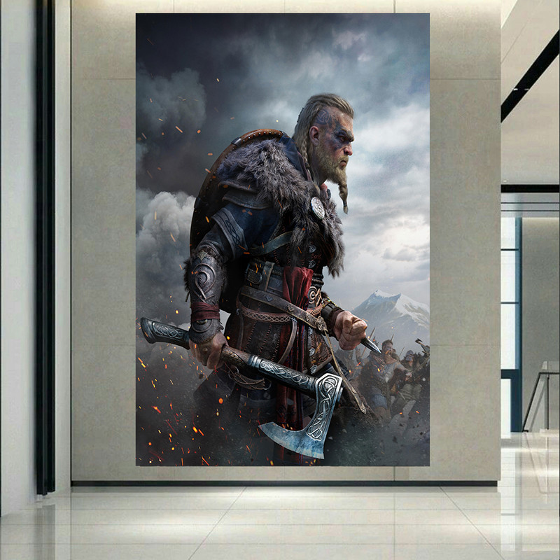 پوستر طرح گیم مدل Eivor Assassins Creed Valhalla کد AR17770