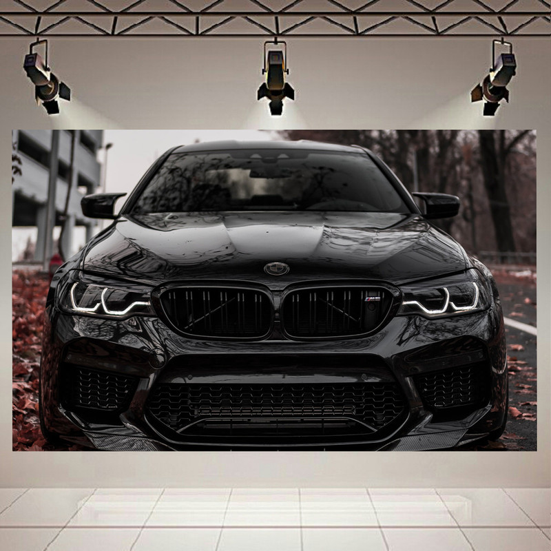 پوستر مدل طرح ماشین مدل BLACK BMW کد AR2470