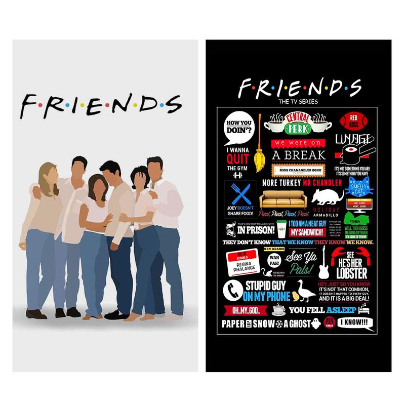 پوستر طرح Friends مجموعه 2 عددی