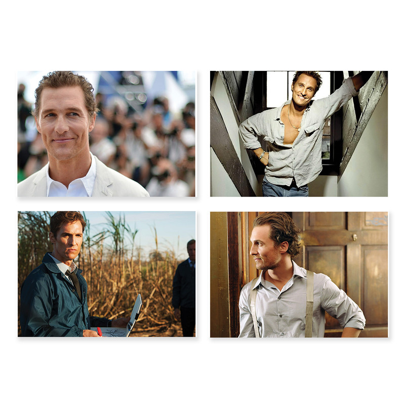 پوستر طرح متیو مک کانهی کد A-2245-Matthew McConaughey مجموعه 4 عددی