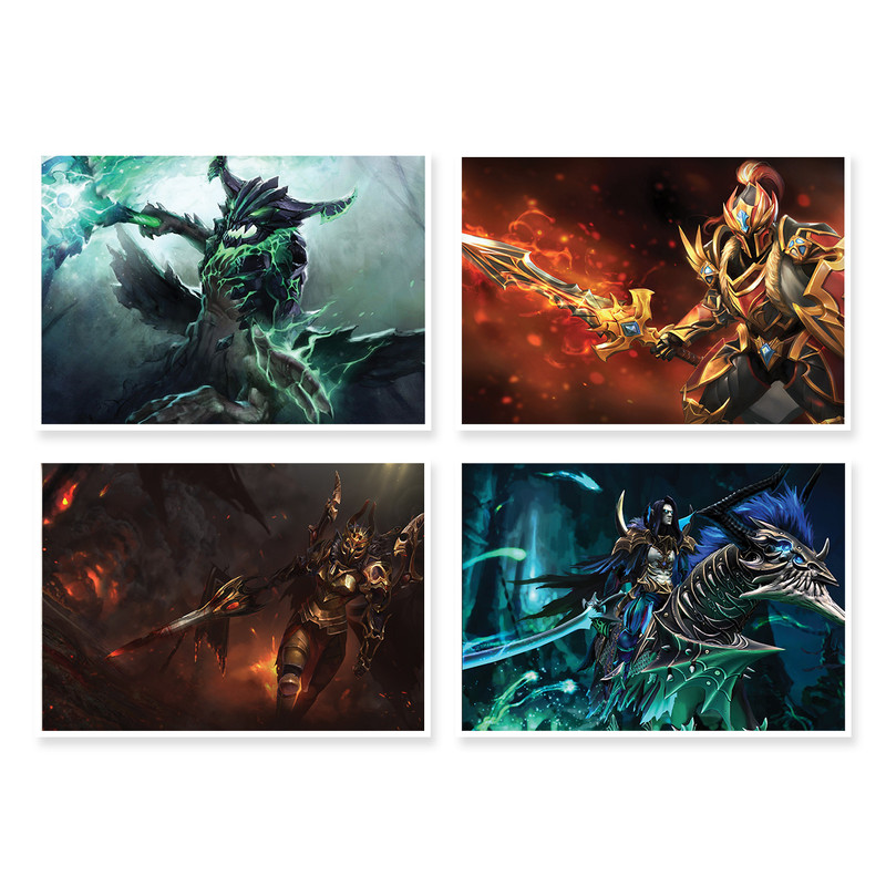 پوستر طرح DOTA 2 کد A-1414 مجموعه 4 عددی