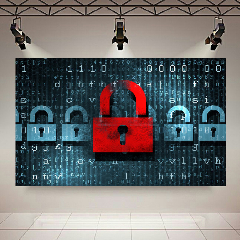 پوستر طرح تکنولوژی مدل Cyber Security کد AR21350