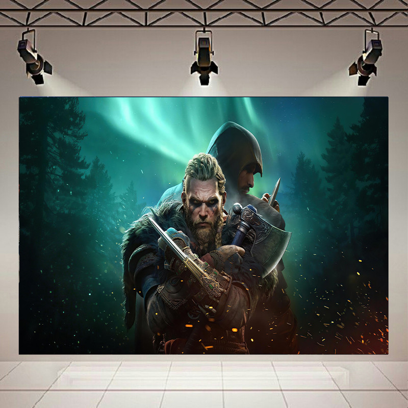 پوستر طرح گیم مدل Assassins Creed Valhalla کد AR17700
