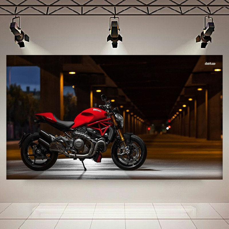 پوستر طرح موتور مدل Ducati کد AR9990